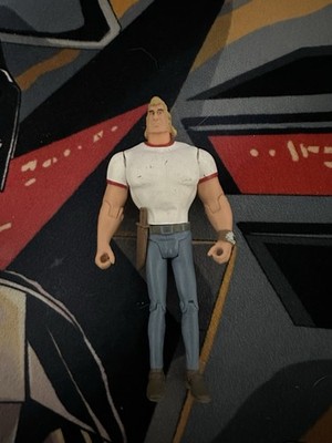 Venture Bros Brock Samson White Ringer Shirt 3.5'' Fig Bif Bang Pow