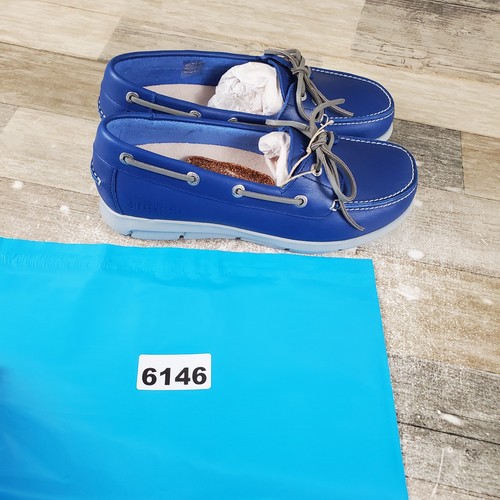 Birkenstock Tennessee Shoes Sz 8 Blue Gray Leather Round Toe Lace Up Moccasin - Bild 10 von 10