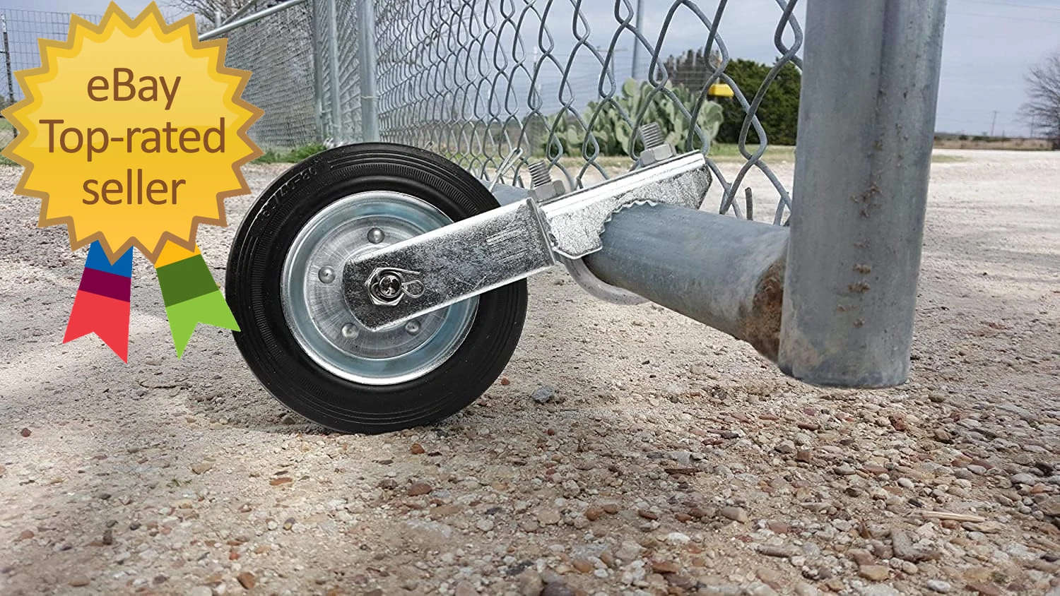 Gate Wheel for Metal Swing Gate with 1 5 8 Thru 2 Gate Frames Gate