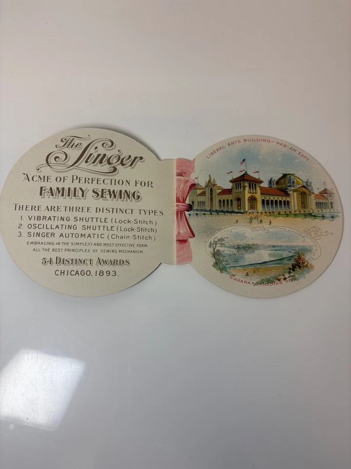 Singer the Universal Sewing Machine Pan-Am Exposition 1900 advertising booklet - Image 4 of 4