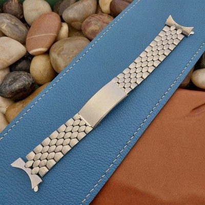 22mm Coffin Link Stainless Steel Unused Classic 1960s-1970s Vintage Watch Band
