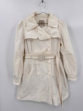 Esprit Trench Coat Ivory Cream Double Breaste...