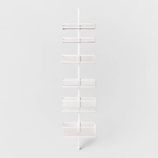 Brightroom Minimalist Metal 6 Mesh Baskets Over-the-Door Storage Rack Hanging