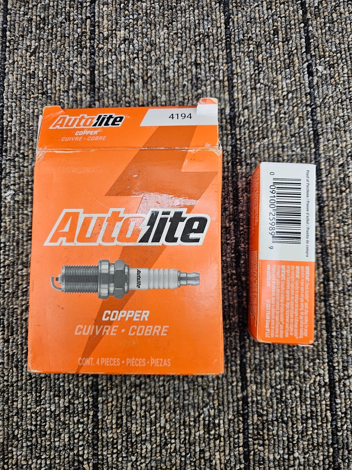 QTY 4 Autolite 4194: Spark Plug Copper For 1963 Arnolt-Bristol Bolide