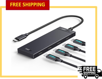 UGREEN USB-C Hub 4-Port USB-C 3.2 10Gbps Data Adapter Plug and Play 0.3ft Cable