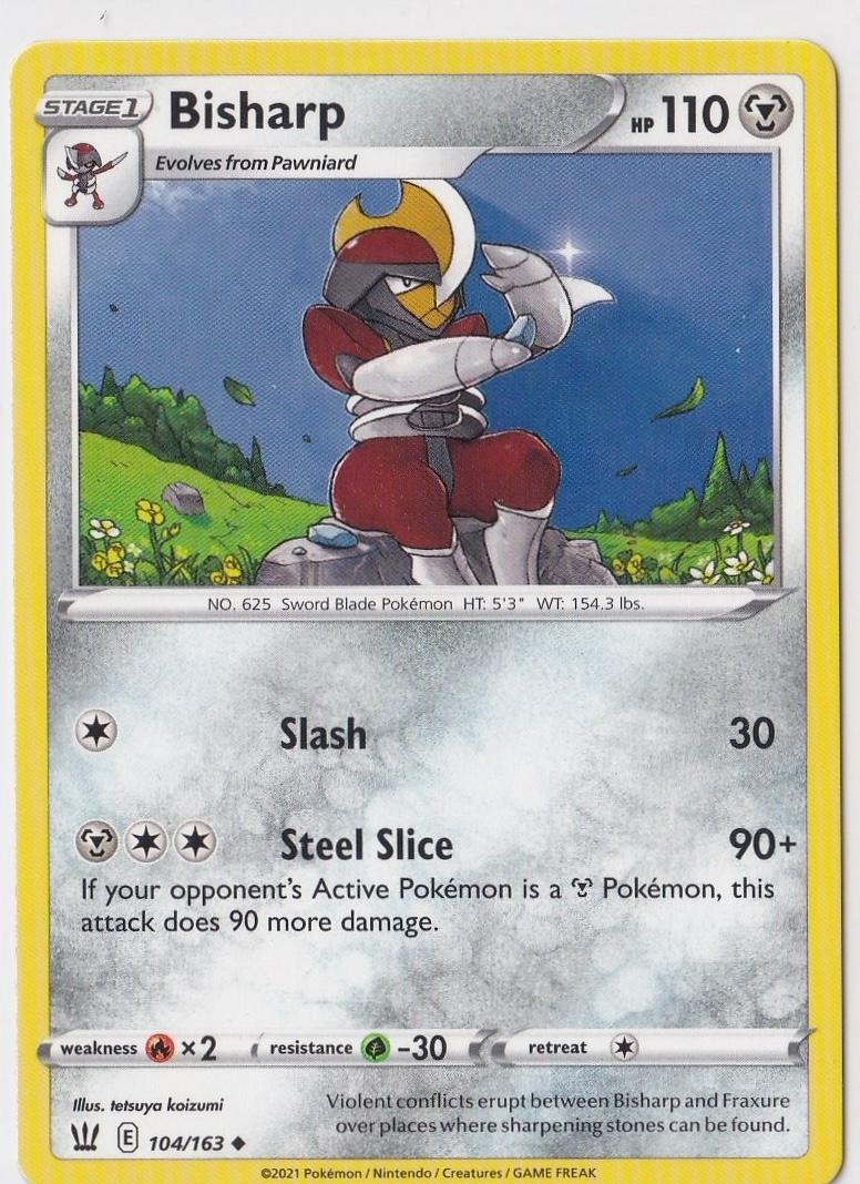 Bisharp 104/163 UC Battle Styles Pokemon NM
