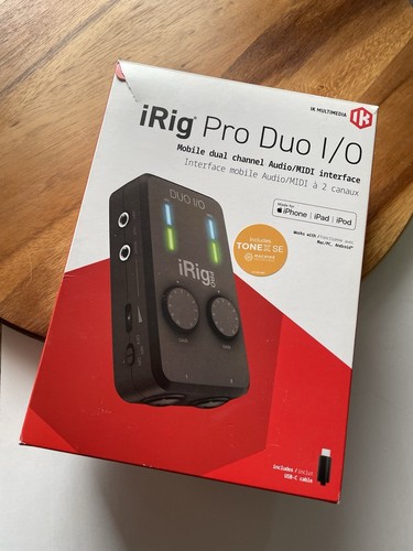 IK Multimedia iRig Pro Duo I/O Mobile 2-Channel MIDI Interface (Free Shipping)