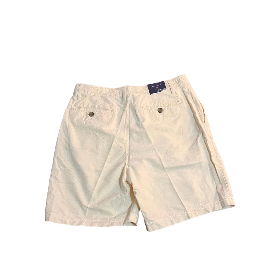 Pantalones Cortos Chinos Saddlebred Para Hombre 32x8 Amarillo Claro 100% Algodón Nuevos con Etiquetas Informales Golf Foto 2 de 4