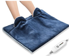 Electric Heated Foot Warmer Soft Flannel Foot Heater with 2H Auto off 3 Heat