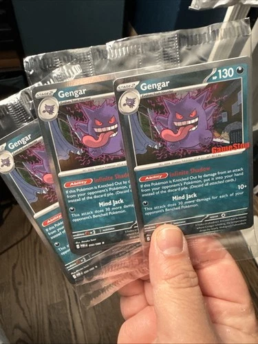 3x Gengar Perfect Order GameStop Stamped Promo Sealed / New