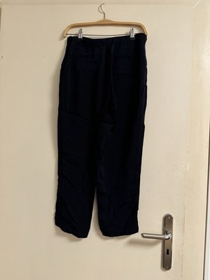 Massimo Dutti Stoffhose   Schwarz   Gr. 38   Made in Portugal   Elegant & bequem