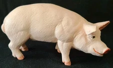 Safari Ltd 2001 Boar Male Pink Pig Farm Animal Figurine Barn 4.2"X 1.5"X 2.25" J