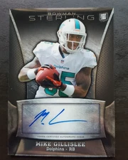 2013 Bowman Sterling Mike Gillislee RC Auto #BSA-MGI Miami Dolphins