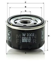 MANN-FILTER W7003 Ölfilter für ALFA ROMEO  passend für FIAT LANCIA