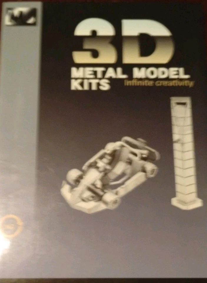 Quebra-cabeça arte metal 3D AK 47 modelo colecionável novo em folha 4,33 X 2,29 - Imagem 3 de 3