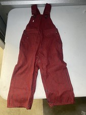 Vintage 1980s Little Levi's USA Red Striped Overalls