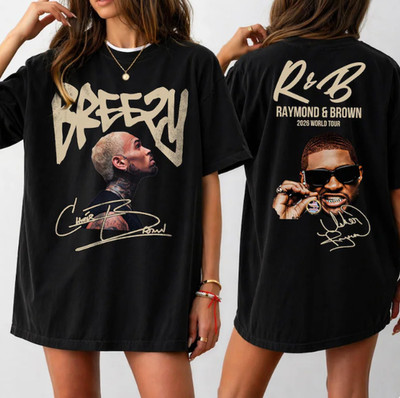 Raymond and Brown Tour 2026 Shirt, Chris Brown Usher R&B Tour Tee