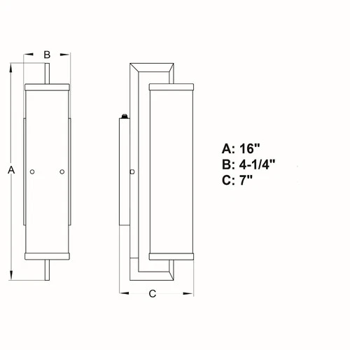 Morgan Park 1-Light Outdoor Wall Sconce in Contemporary and Cylinder Style 16 - Picture 4 of 9