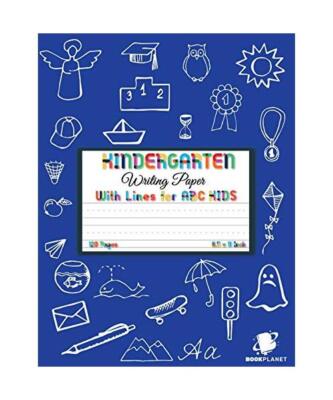 Kindergarten Writing Paper with Lines for ABC KIDS: 120 Blank Handwriting Practi