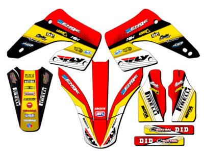 2000-2001 CR 250 R RICOCHET Yellow Senge Graphics Kit Compatible with Honda