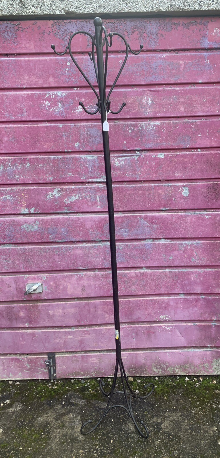 Black Wrought Iron Hat And Coat Stand eBay