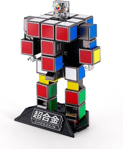 Superalloy Rubik's Cube Robo Figure - Nostalgic Design Meets Safety Standards - Picture 5 of 16