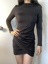 SALE 3 DRESSES FOR $20 Black Mini Dress Long Sleeve fleece lined Size Medium
