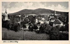 Löbau I. Sa. With Löbauer Mountain 449 M Above Sea Level Postcard AK