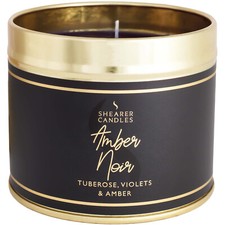 SHEARER CANDLES Amber Noir Fragrance Long Lasting Small Tin Scented Candle *NEW*