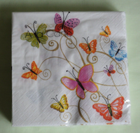 20 Servietten Schmetterlinge1 Packung Ovp Motivservietten Viele Bunt Butterfly