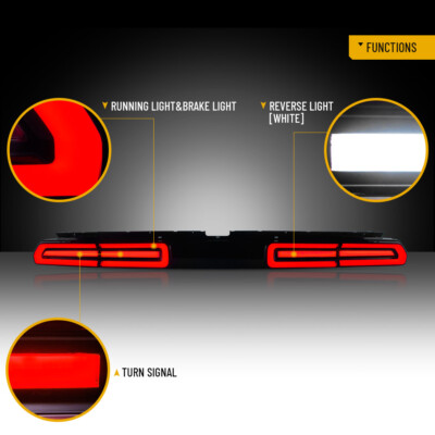 For 2008-2014 Dodge Challenger [FULL LED] Rear Bumper Lamp