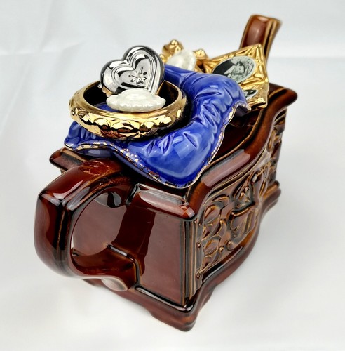 Cardew Design Jewellery Wedding Teapot Designed Handcrafted For H Samuel Vintage - Picture 14 of 24