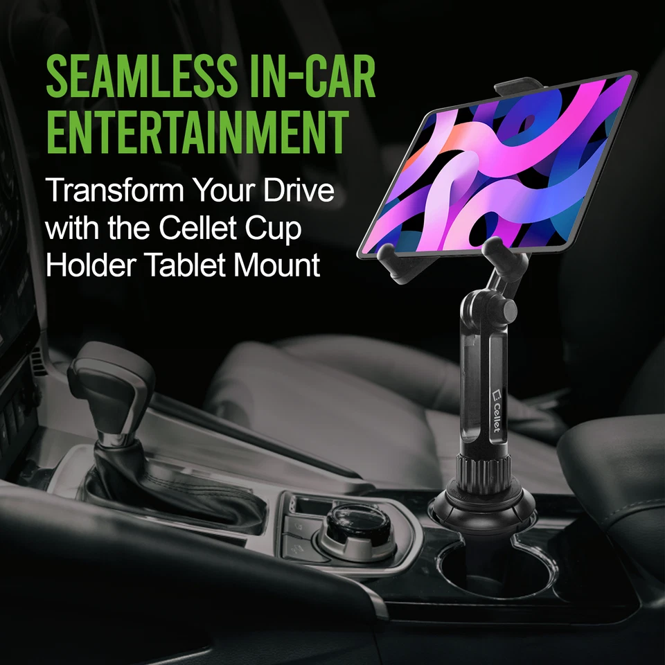 Cellet Cup Holder Tablet Mount Compatible with Apple iPad Galaxy Tablet - Image 2 of 4