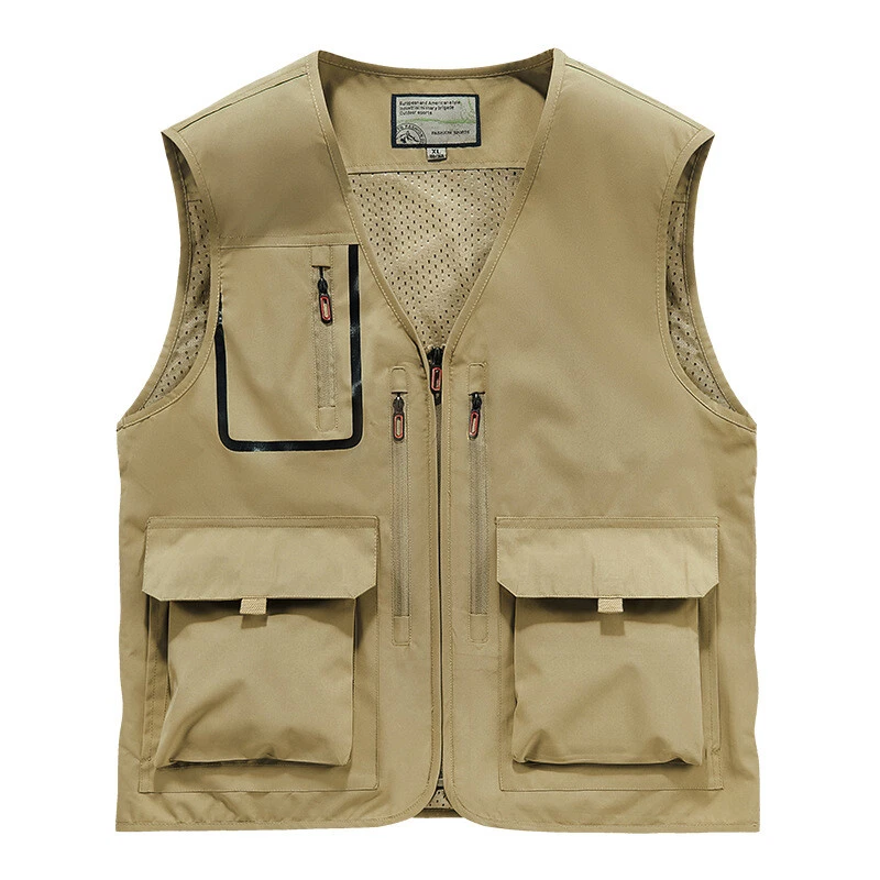 New Multi Pocket Fishing Vest for Men's Mountaineering Waterproof Jacket
Opens in a new window or ta