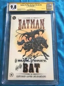 Batman-Blue-Grey-and-the-Bat-1-DC-CGC-SS-9-8-NM-MT-Signed-by-Elliot-Maggin