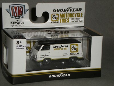 1/64th M2 Machines Auto Trucks R63 1970 Good Year Dodge A100 Panel Van