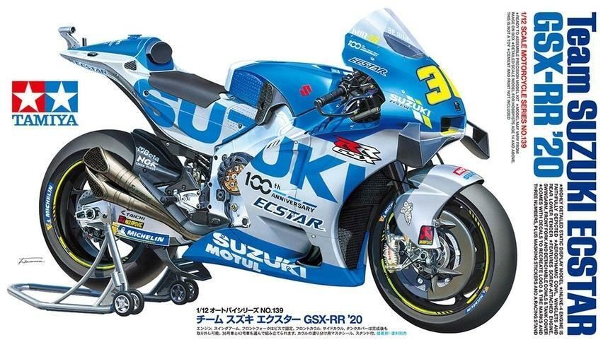 1/12 Tamiya Team Suzuki Ecstar GSX-RR 2020 Motorcyle Plastic