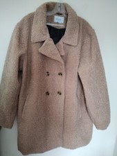 Bellfield Double Breasted Teddy Coat Size 18/20 / Xxxl