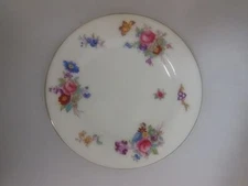 SINGLE COPELAND SPODE CHINA DRESDEN ROSE  BREAD PLATE GOLD WHITE