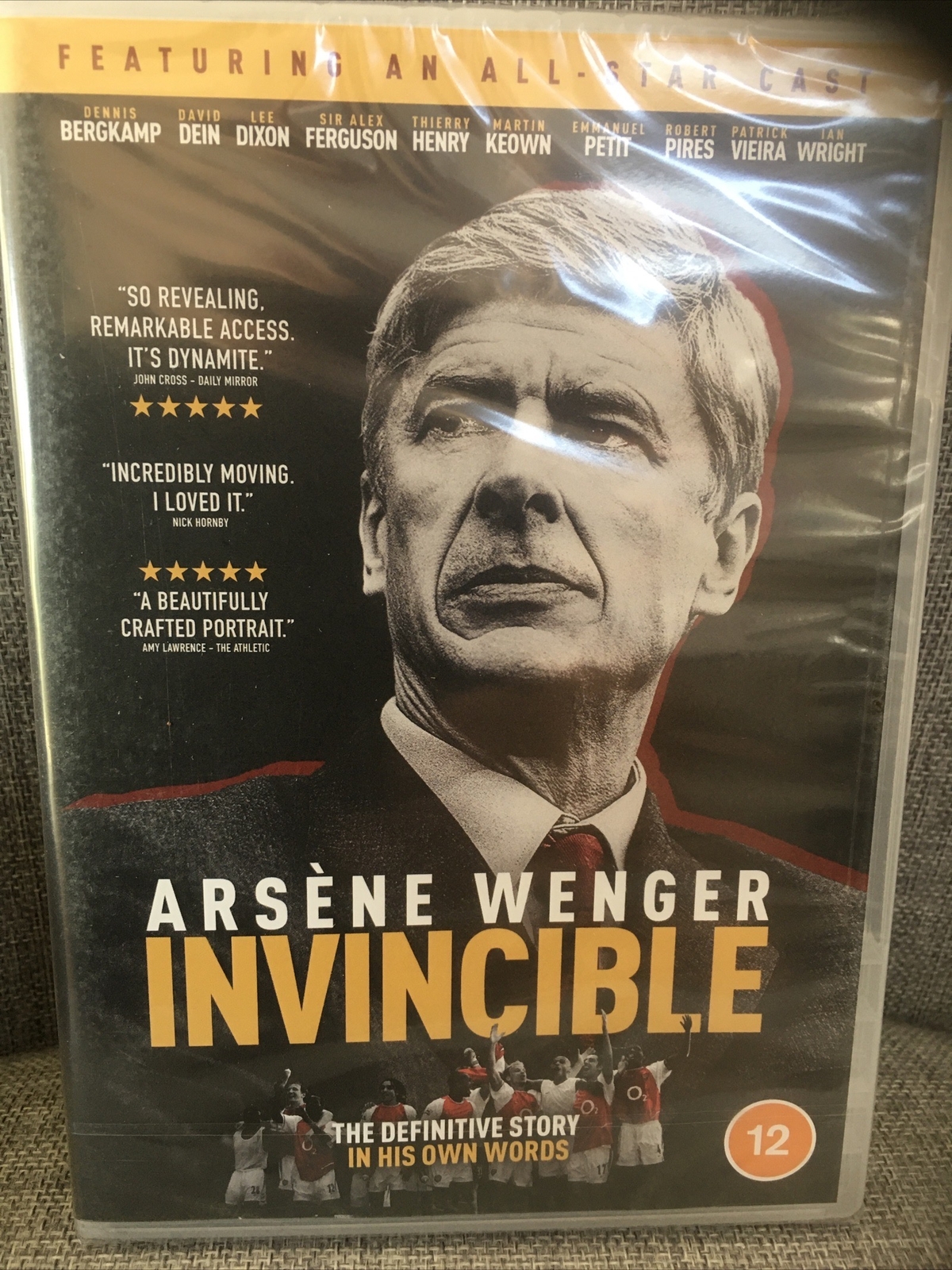Arsene Wenger Invincible DVD Brand New Sealed Region 2. Free Post In Uk