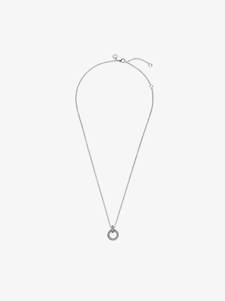 Pandora Collana Doppio Cerchio Misura 45cm Argento 925 Misura 45 cm 399487C01-45 - Immagine 4 di 4