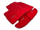 Red Floor Mats For Bentley Continental GT Bentley Emblem Tailored Carpets Custom