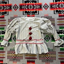 IT Chapter 2 Pennywise Costume Men’s XL Creepy Clown Halloween Horror Outfit C8