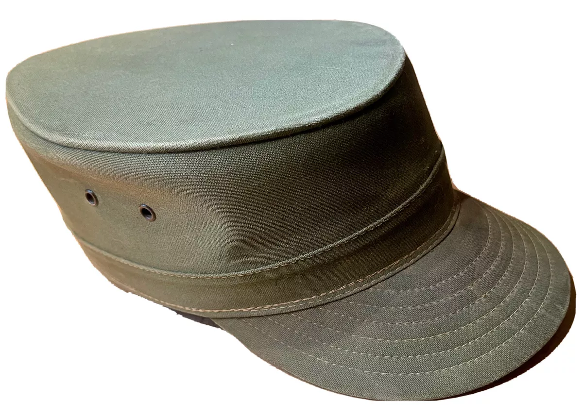 1950s 1960s US ARMY CAP HAT, SIZE 6 7/8, LOUISVILLE SPRINGUP, VINTAGE ELVIS