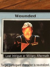 WOUNDED 1997 PREMIER BABYLON 5 CCG RARE CARD NEAR MINT NEVER PLAYED WITH