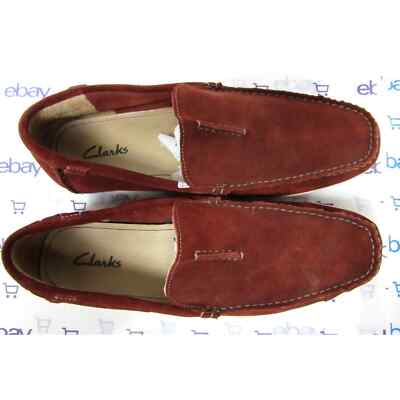 Clarks mens size 11.5 m brown suede loafers comfort shoes | eBay display picture 2