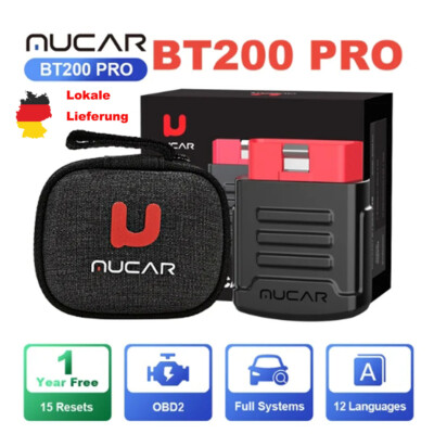 MUCAR BT200 Pro Profi Auto OBD2 Scanner Volle System Diagnosegerät KFZ 15 Reset