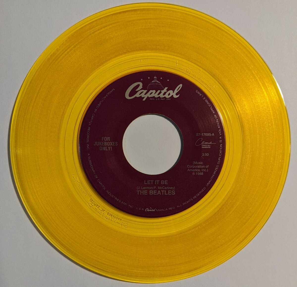 The Beatles Let It Be UK(英 GB)盤stereo EP The Beatles – Let It Be – Vinyl (LP, Album, Reissue), 1988