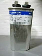 General Electric 97F9036 Oval Capacitor (7.5uF, 440VAC, 50/60Hz) "NEW" Lot of 2