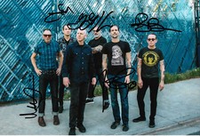 Bad religion autographs signed 20x30 cm picture